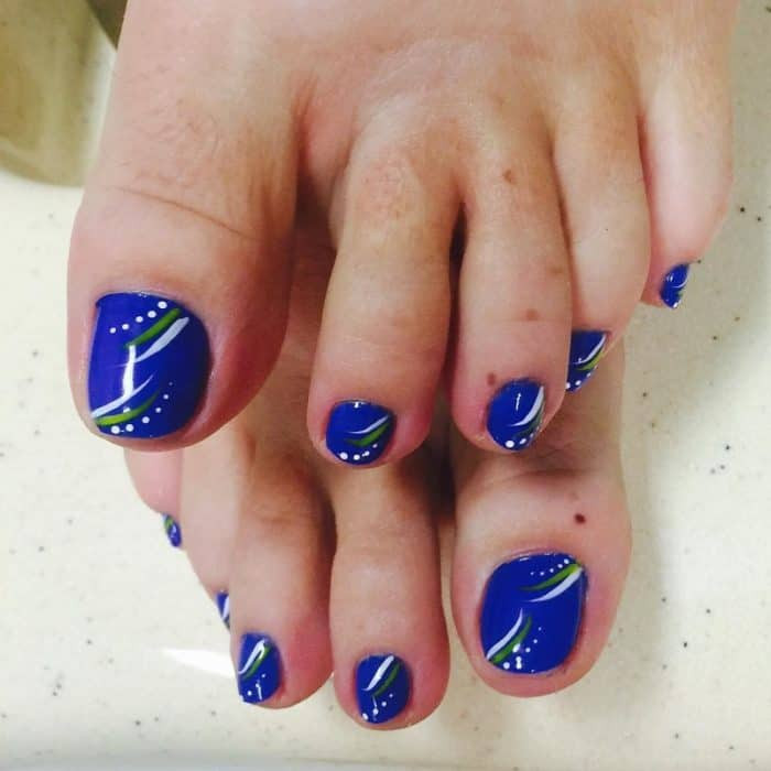 Cool Toe Nail Designs
 30 Cool Easy Nail Polish Designs 2017 SheIdeas