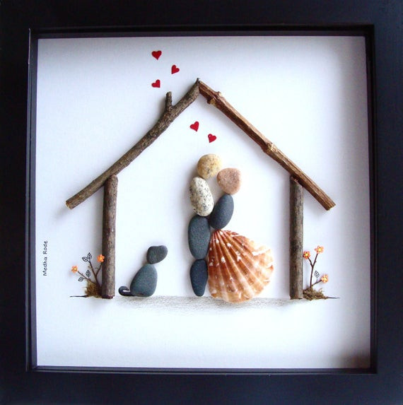 Cool Wedding Gift Ideas For Couples
 Unique WEDDING Gift Customized Wedding Gift Pebble Art Unique