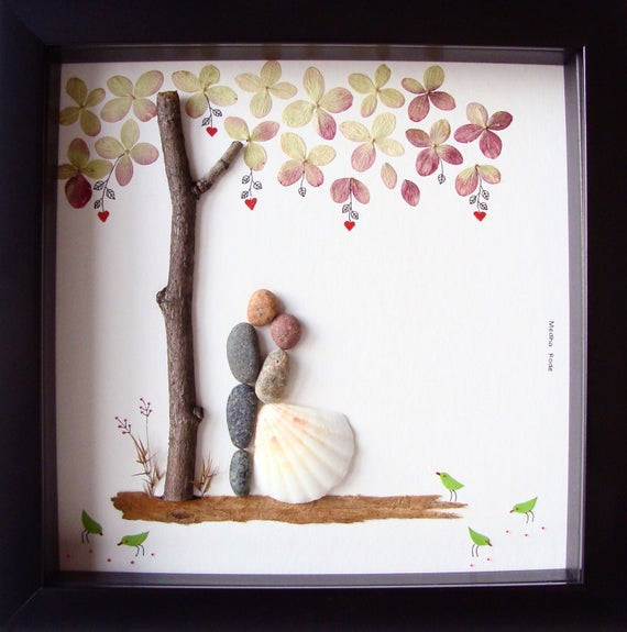 Cool Wedding Gift Ideas For Couples
 Unique Wedding Gift For Couple Wedding Pebble Art Unique