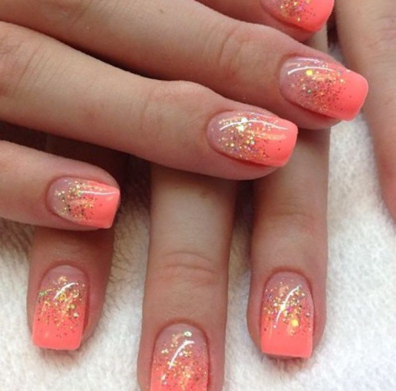 Coral Nail Ideas
 35 Coral Acrylic Nail Designs StylePics