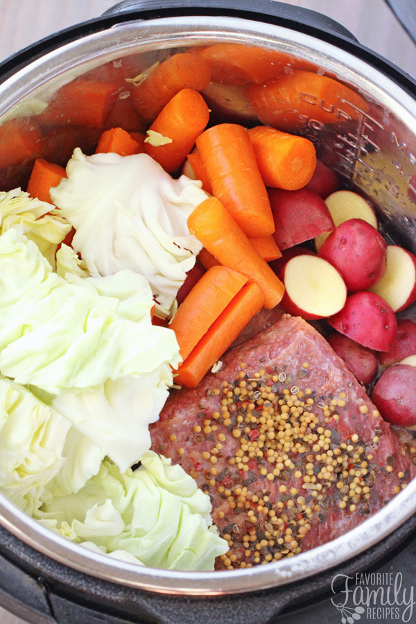 Corned Beef And Cabbage Instant Pot
 Instant Pot Corned Beef and Cabbage Favorite Family Recipes