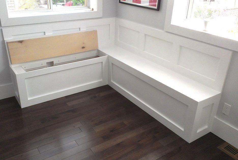 Corner Bench Seating With Storage
 Awesome Kitchen Bench With Storage I bet the husband could
