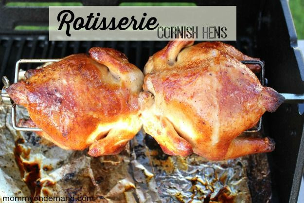 Cornish Hens On The Grill
 65 best Rotisserie Recipes images on Pinterest