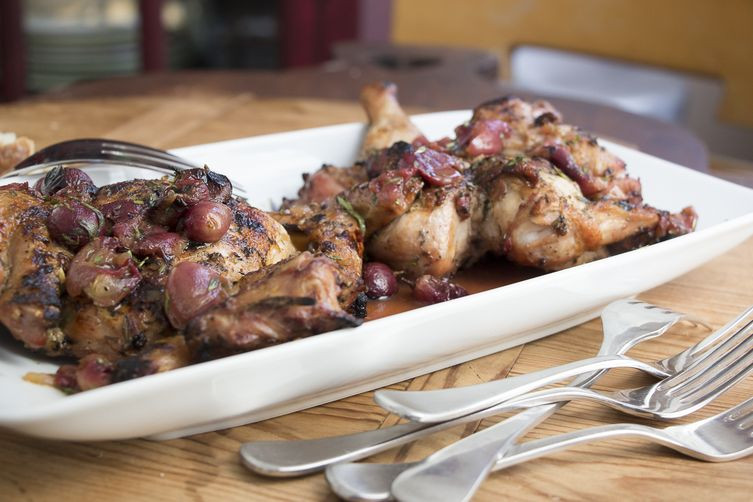 Cornish Hens On The Grill
 Grilled Cornish Game Hens with Grape Verjus Sauce Recipe