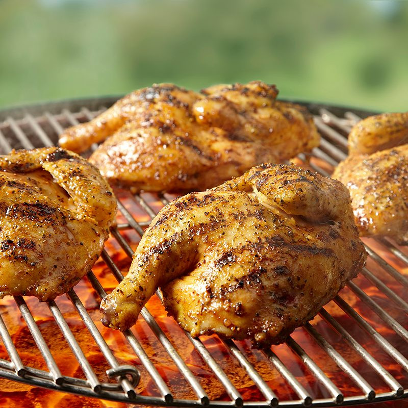 Cornish Hens On The Grill
 Grill Roasted Cornish Hens