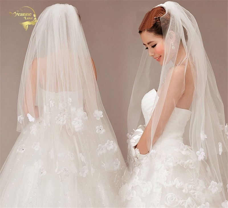 Cost Of Wedding Veil
 110cm Long Wholesale New Fashion Free Shipping Hot