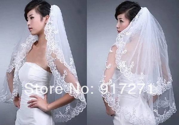 Cost Of Wedding Veil
 High Quality Low Price Wholesale Wedding Veil two layers