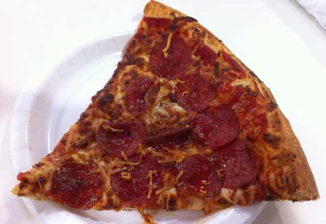 Costco Pepperoni Pizza
 REVIEW – Costco Food Court Slice of Pepperoni Pizza