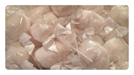 Cotton Candy Wedding Favors
 50 White Cotton Candy wedding favors bulk order