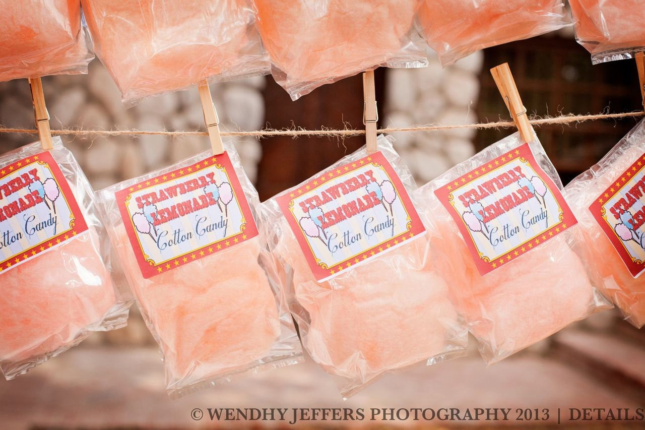 Cotton Candy Wedding Favors
 Cotton Candy Party Favors with Custom Label