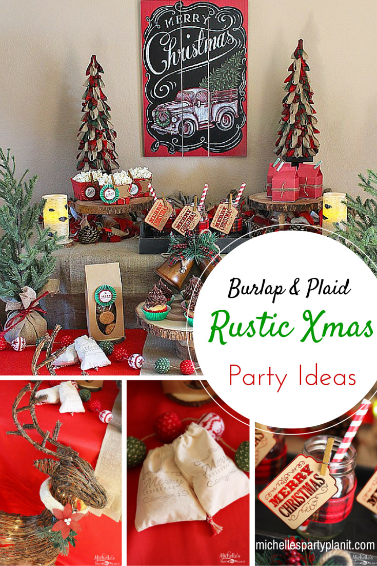 Country Christmas Party Ideas
 Easy Rustic Christmas Party Decor and Dessert Table