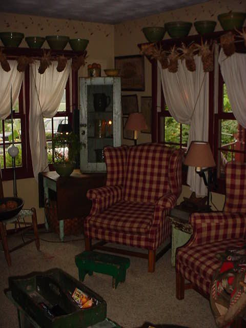 Country Curtains For Living Room
 I am so doing this in my living room Plaid chairs