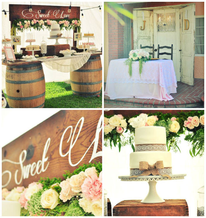 Country Engagement Party Ideas
 Kara s Party Ideas Rustic Chic Engagement Party