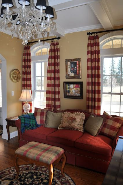 Country Living Room Curtains
 The Thrifty Gypsy Home Tour
