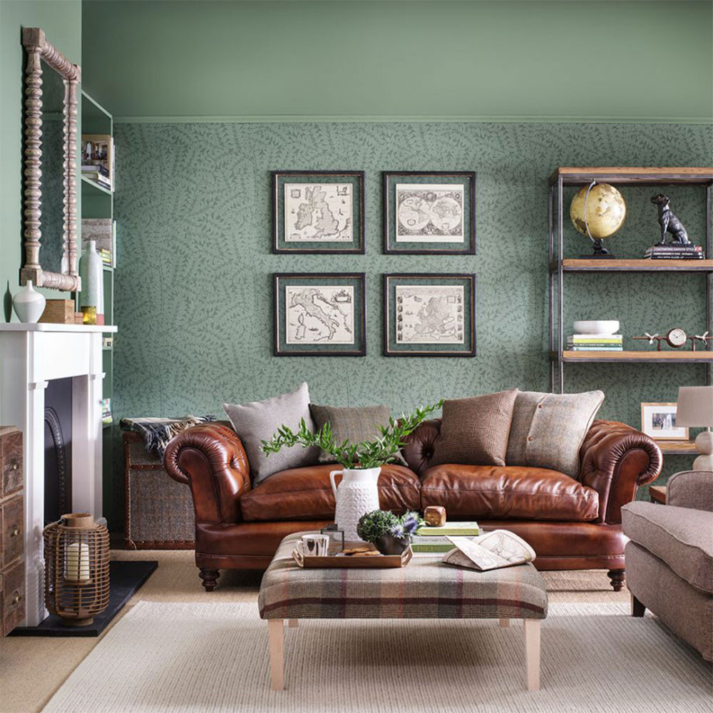 Country Living Room Ideas
 Green living room ideas for soothing sophisticated spaces