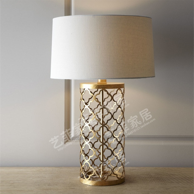 Country Table Lamps Living Room
 French country table lamp retro laser geometry Luang gold