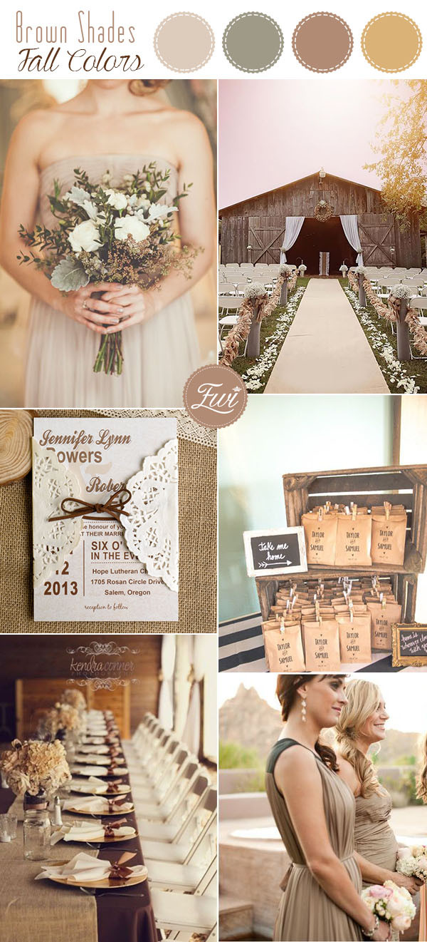 Country Wedding Color Schemes
 10 Stunning Neutral Flower Bouquets inspired Wedding Color