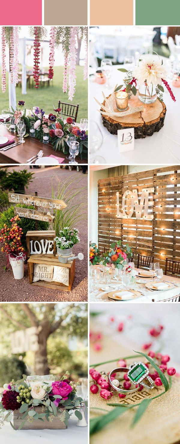 Country Wedding Color Schemes
 Top 10 Elegant and Chic Rustic Wedding Color Ideas