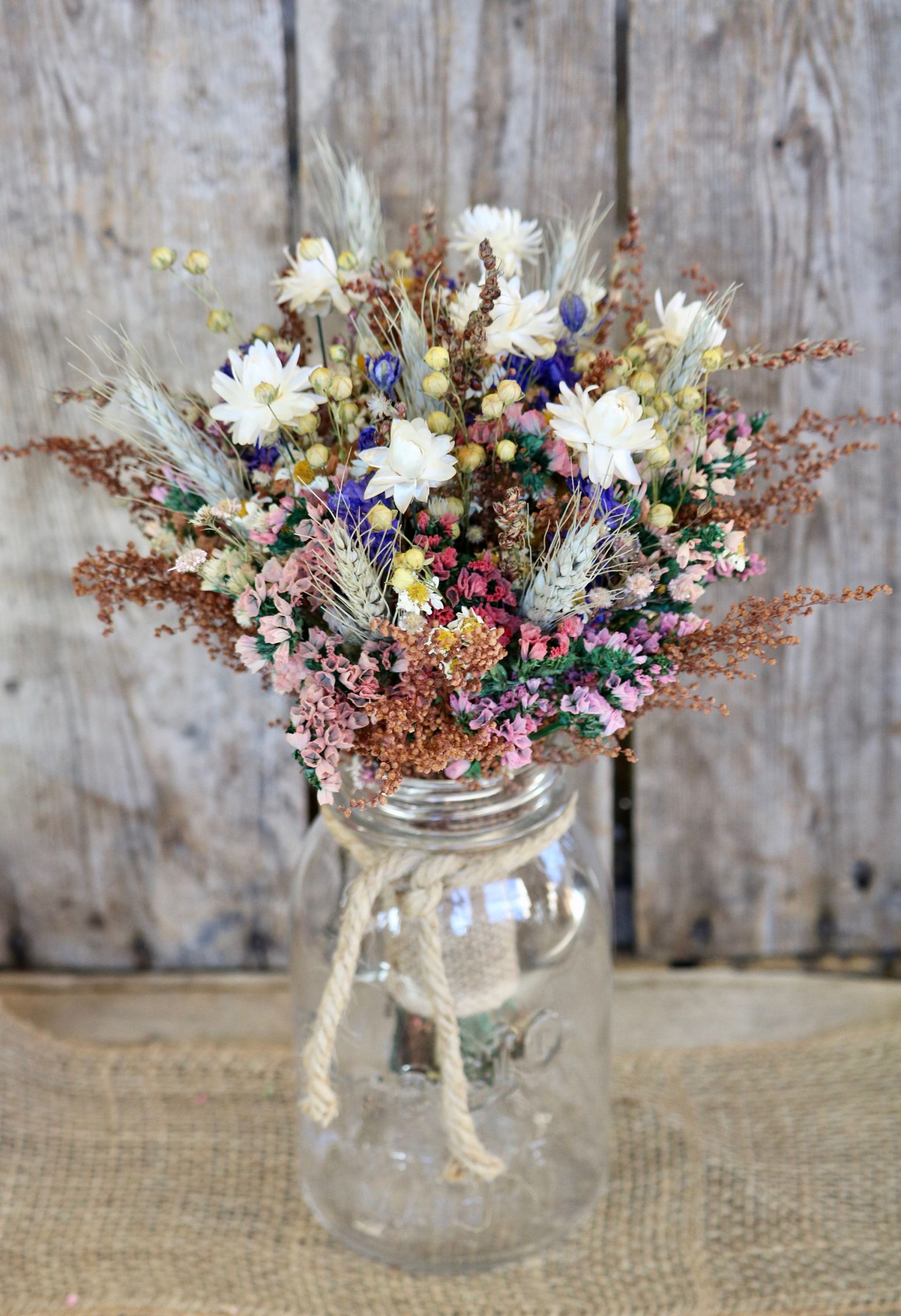 Country Wedding Flowers
 COUNTRY GIRL Dry Flower Bouquet Fall Rustic Wedding