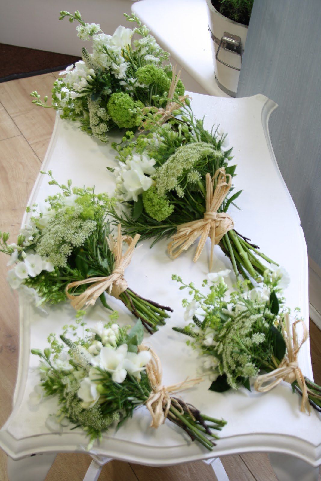 Country Wedding Flowers
 The Blossom Tree White and Green Country Wedding