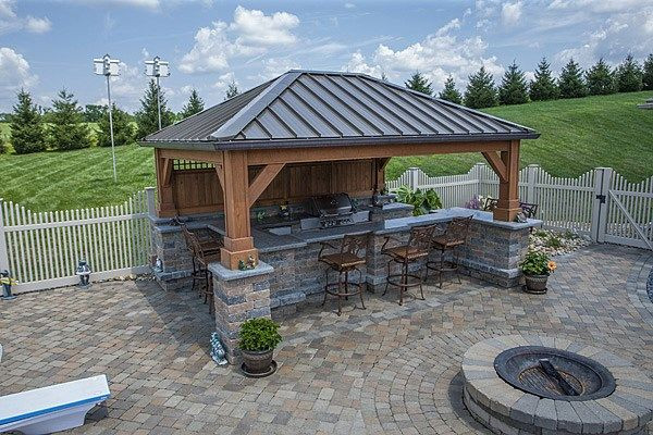 Covered Outdoor Kitchen Structures
 Residential Landscaping Hardscapes Trees Zanesville