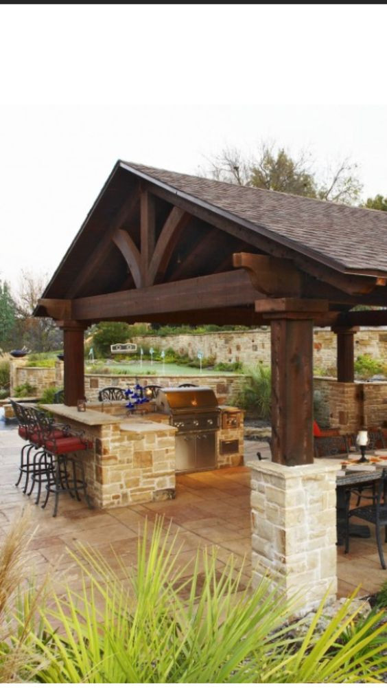 Covered Outdoor Kitchen Structures
 separate building gazebo type structure for outdoor