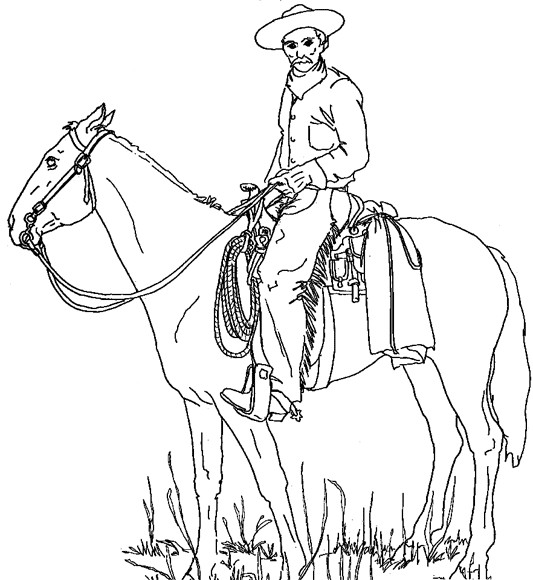 Cowboys Coloring Pages
 Cowboy coloring pages for kids Coloring Pages