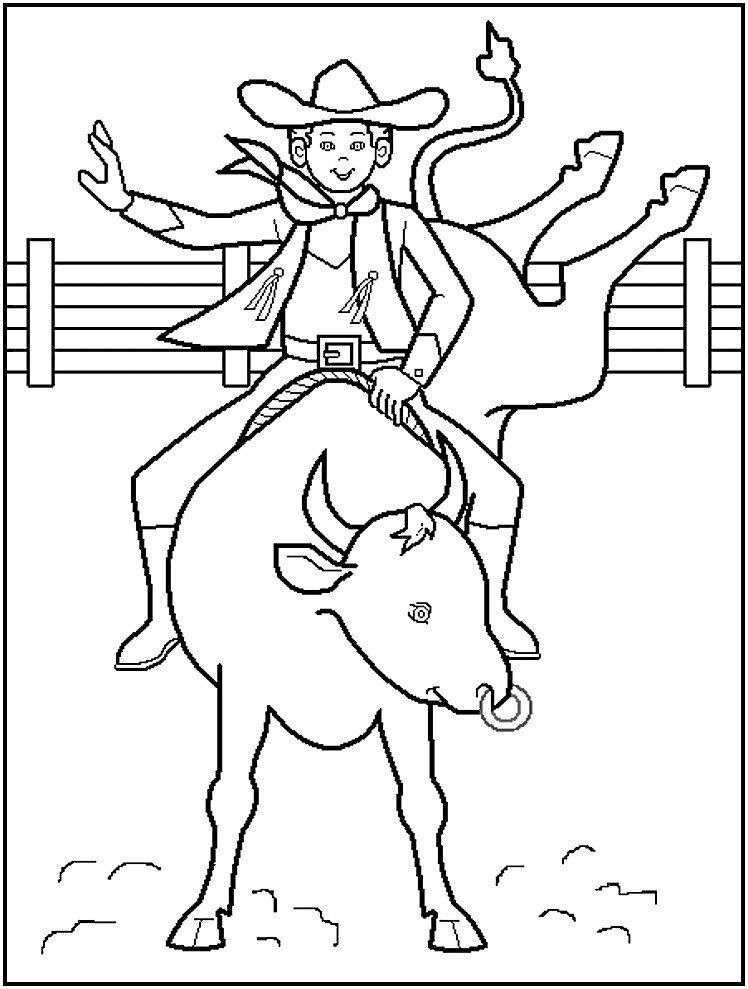 Cowboys Coloring Pages
 Free Printable Cowboy Coloring Pages For Kids