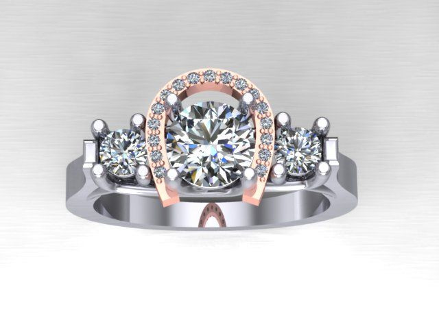 Cowgirl Wedding Rings
 Horseshoe engagement ring I ve decided I need this