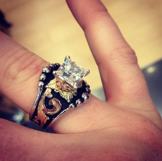 Cowgirl Wedding Rings
 Best 25 Western rings ideas on Pinterest