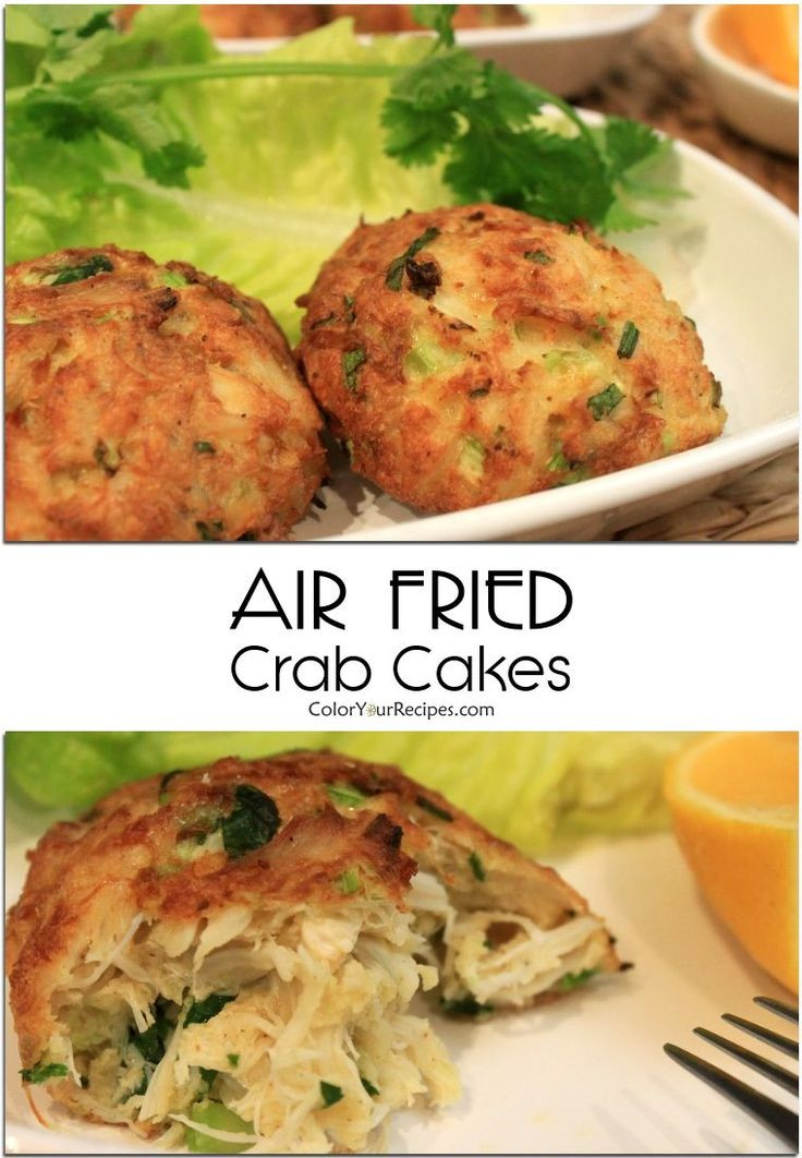 Crab Cakes In Air Fryer
 Color Your Recipes – Air Fried Chunky Crab Cake