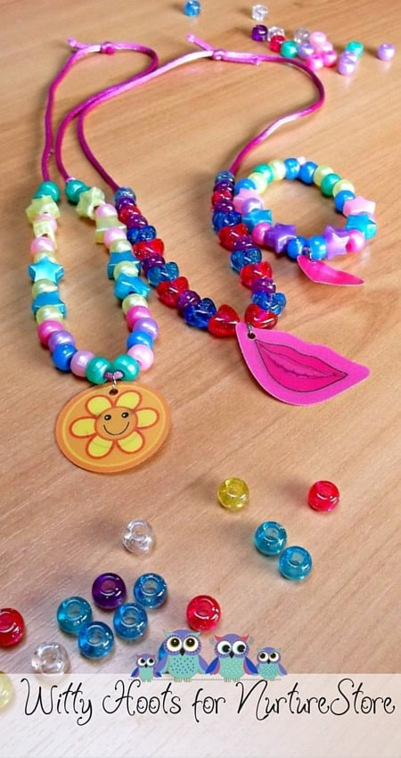 Craft For Children
 Pretty repeating patterns jewellery craft for kids