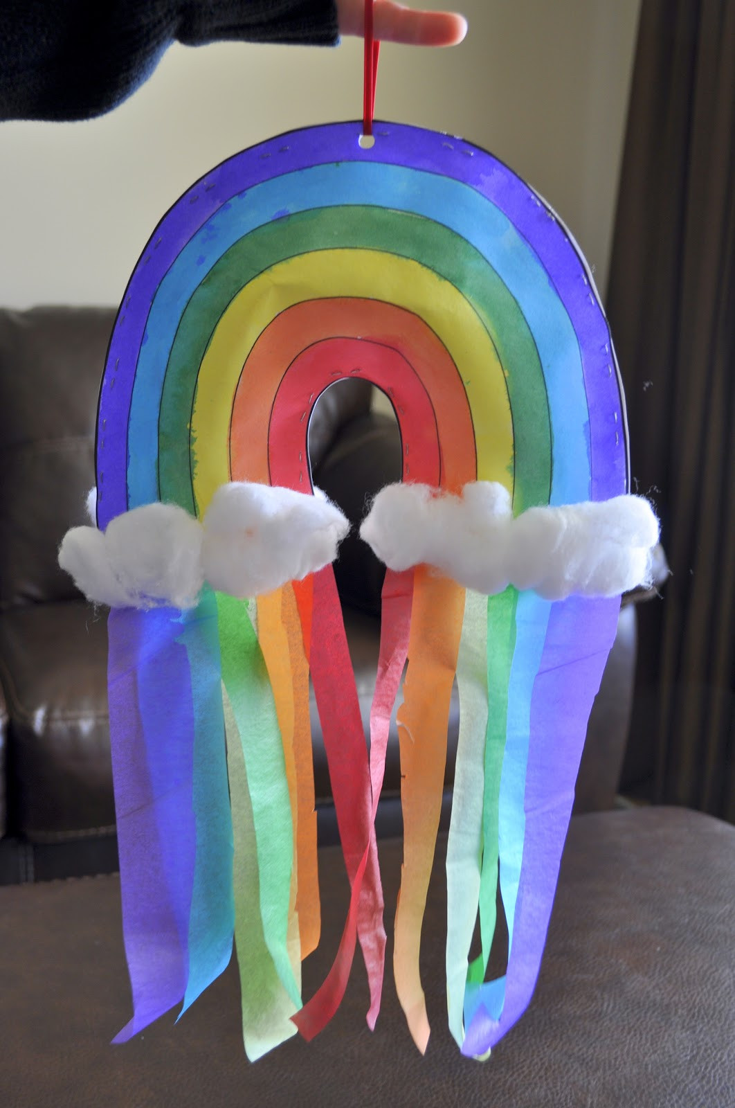 Craft Projects For Preschoolers
 Double sided Rainbow Windsock Craft She s Crafty