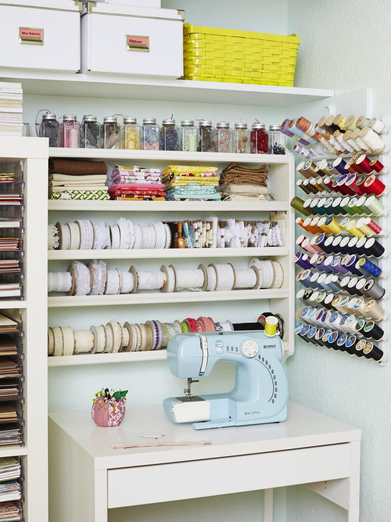 Craft Room Organization Ideas
 12 Creative Craft or Sewing Room Storage Solutions