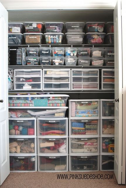 Craft Supply Organization Ideas
 if I could organize my craft supplies like this it would