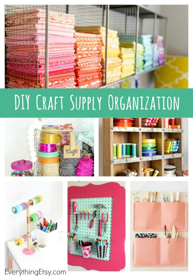 Craft Supply Organization Ideas
 DIY Craft Supply Organization