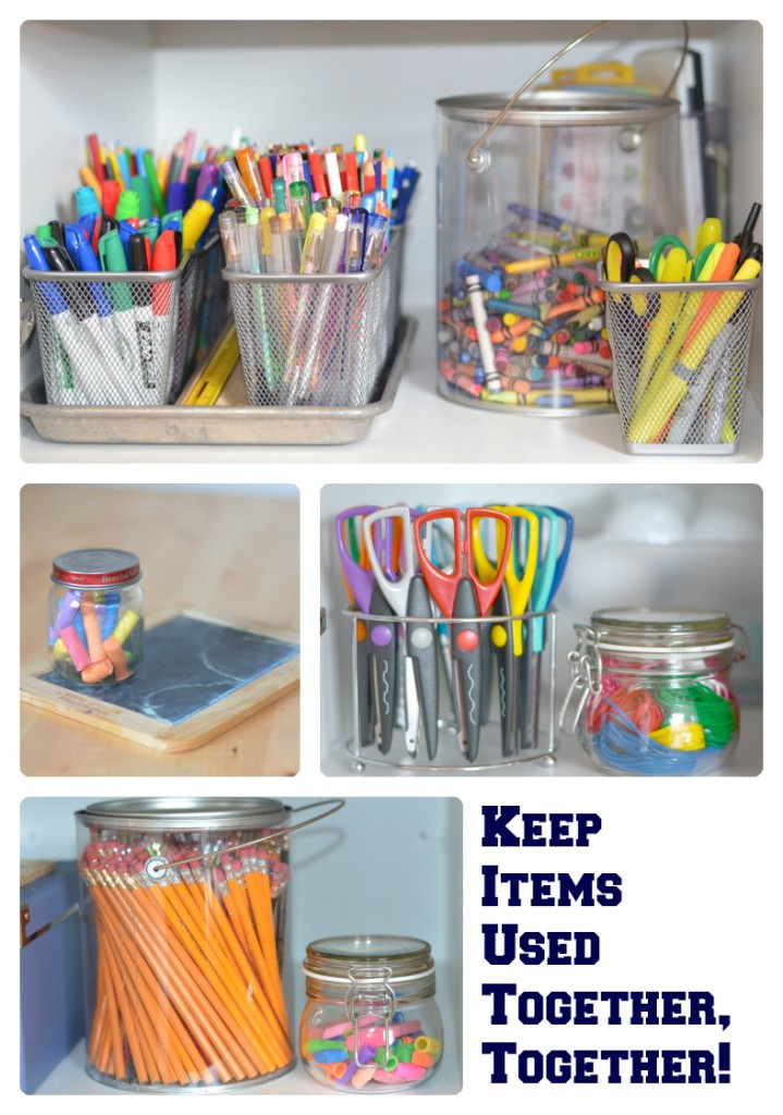 Craft Supply Organization Ideas
 The Organized Homeschool Challenge Art and Craft Supplies