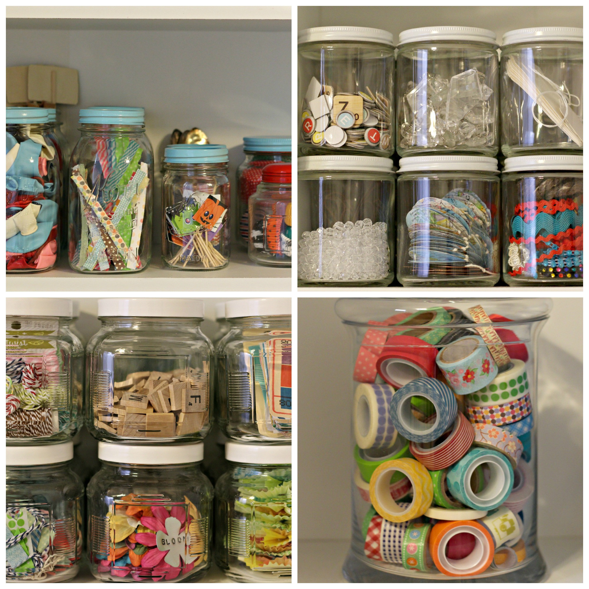 Craft Supply Organization Ideas
 Tracyville Helpful Tidbit Use Jars To Organize Your