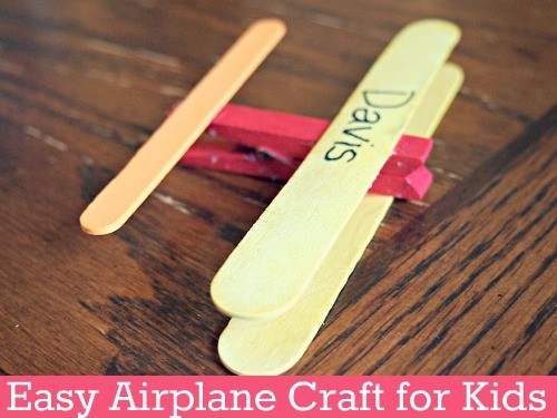 Crafts For Toddler Boys
 Easy Airplane Craft For Kids iCraftGifts Blog