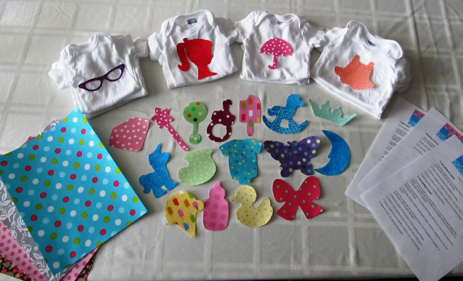 Crafts To Do With Baby
 DIY Baby Girl esie Kit Baby Shower craft including