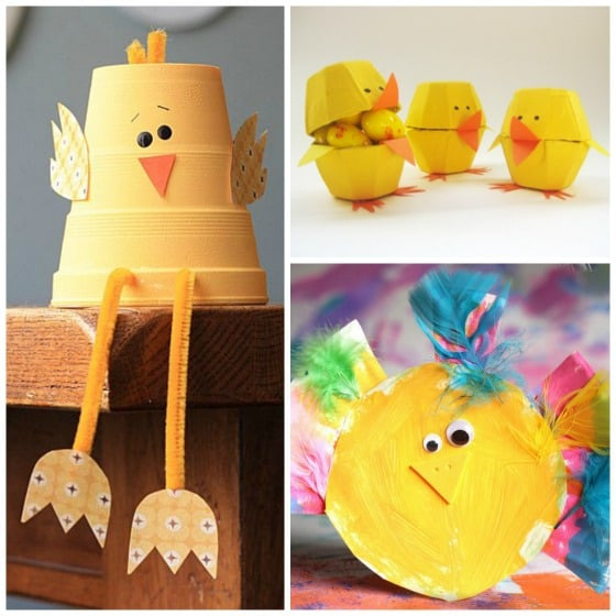 Crafts To Do With Toddlers
 Easter Chick Crafts for Kids Happy Hooligans
