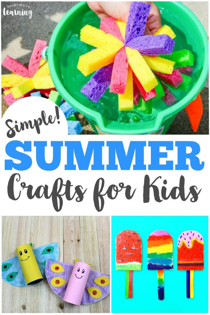 Crafts To Do With Toddlers
 40 Simple Summer Crafts for Kids Look We re Learning