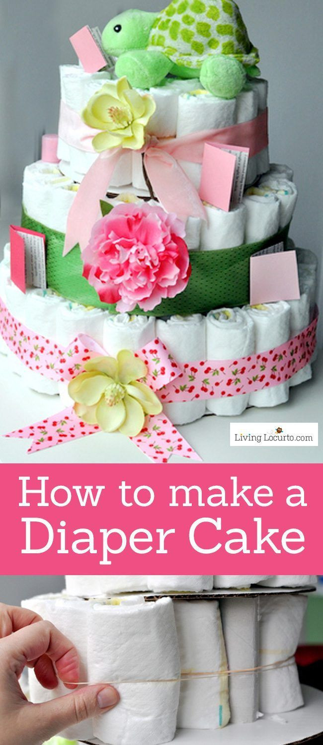 Crafty Baby Shower Gift Ideas
 How to Make a Diaper Cake Recipe