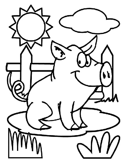 Crayola Coloring Pages For Girls
 Pig Coloring Page