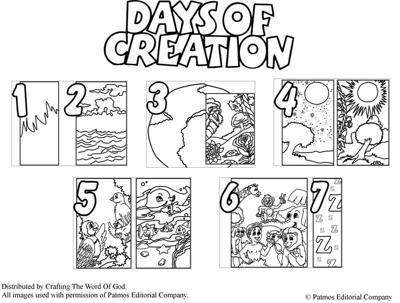 Creation Coloring Pages For Toddlers
 Creation Crafting The Word God