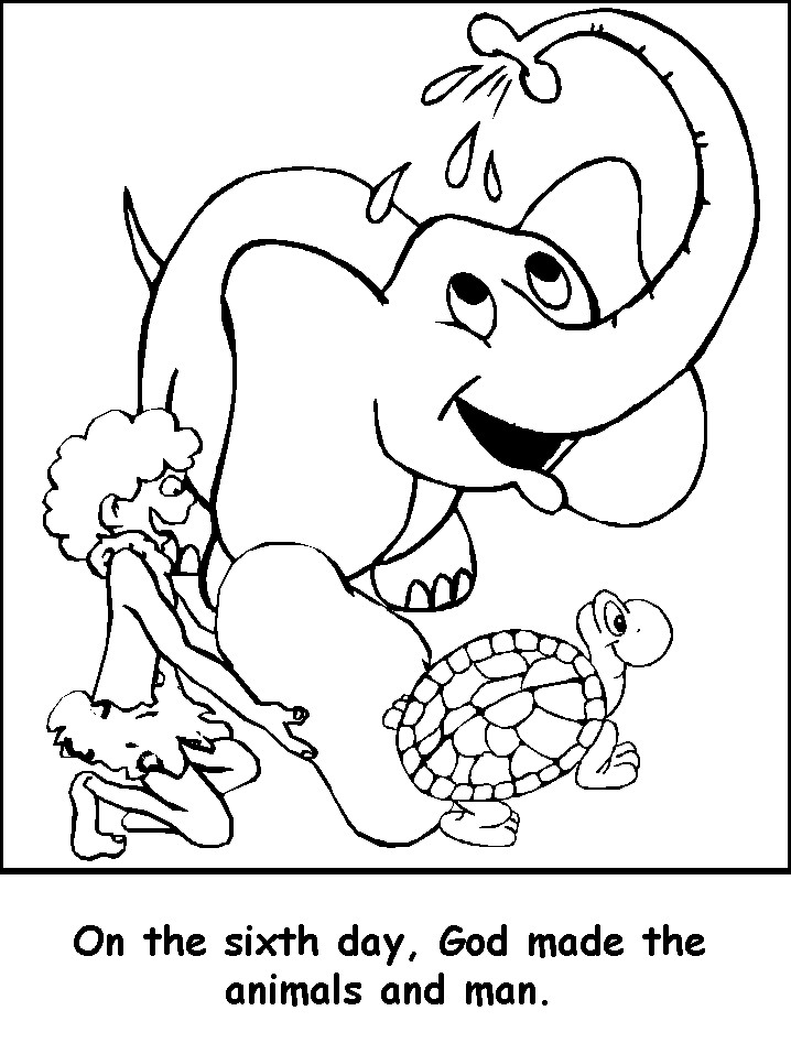 Creation Coloring Pages For Toddlers
 Bible Creation Coloring Pages