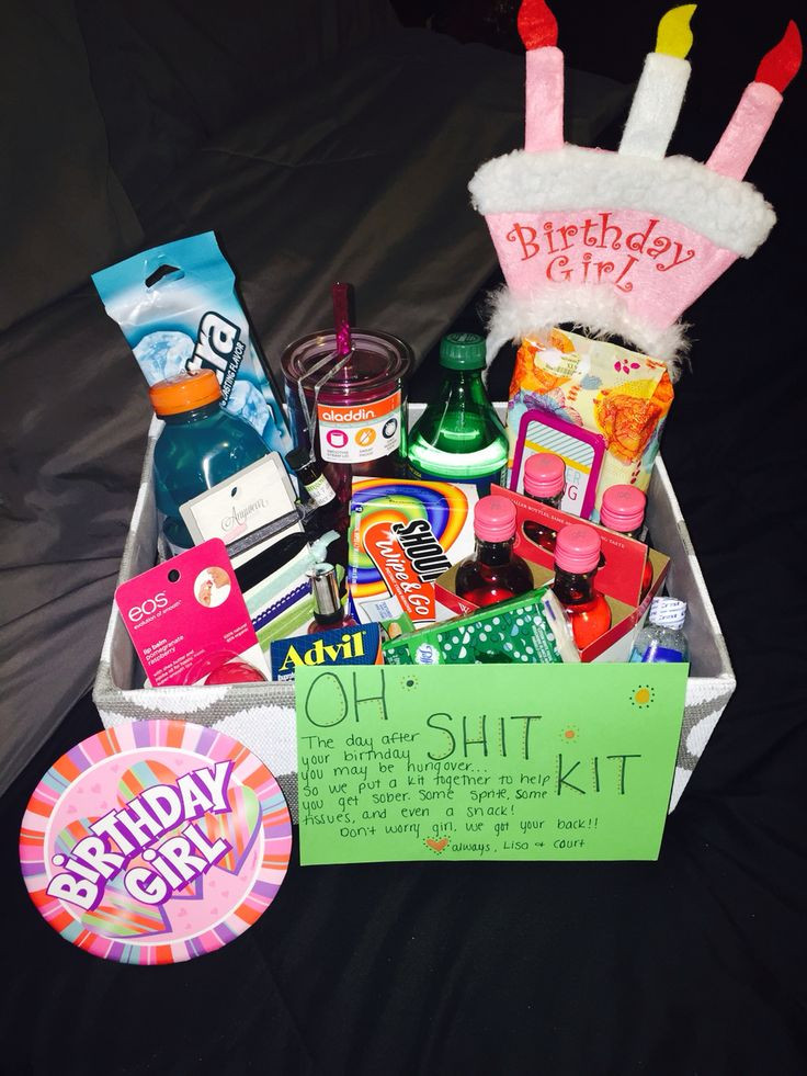 Creative 21St Birthday Gift Ideas For Her
 Bestfriend s 21st birthday "Oh Shit Kit" DIY