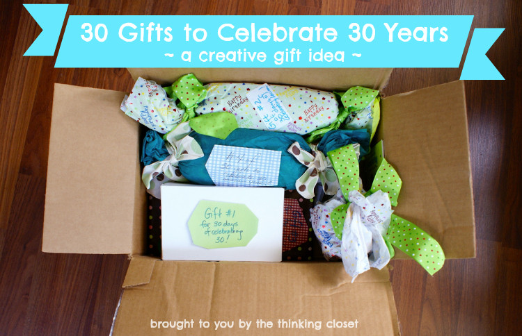 Creative 30Th Birthday Gift Ideas For Her
 Creative 30th Birthday Gift Idea — the thinking closet