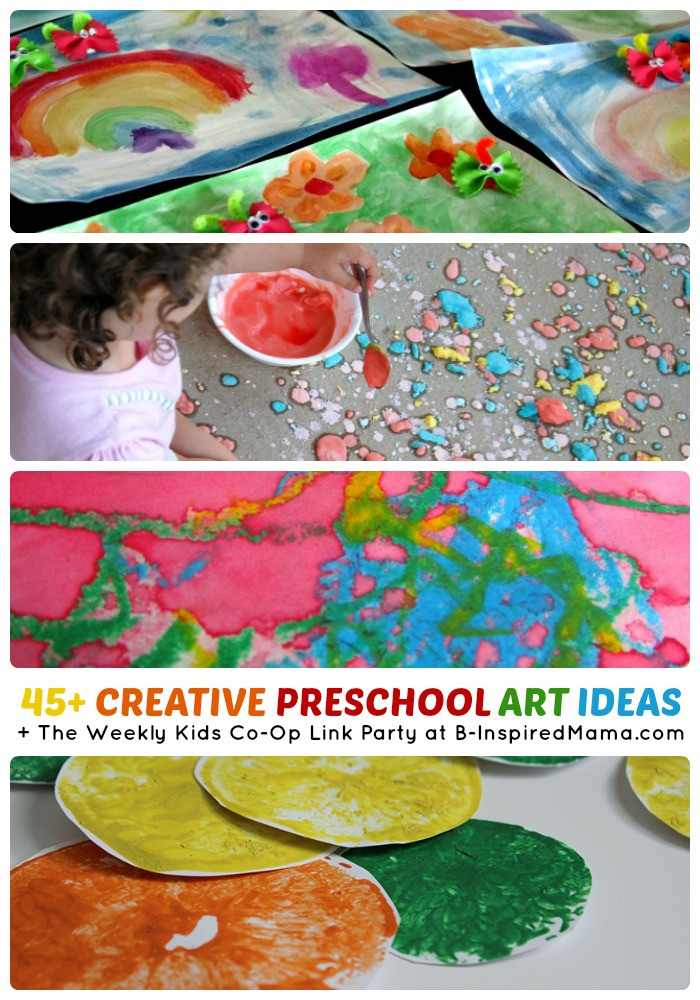 Creative Activities For Preschoolers
 45 Creative Preschool Art Ideas The Kids Co Op Link Party