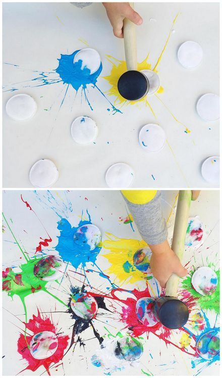 Creative Art For Toddlers
 Paint Splat Art Activity For Kids